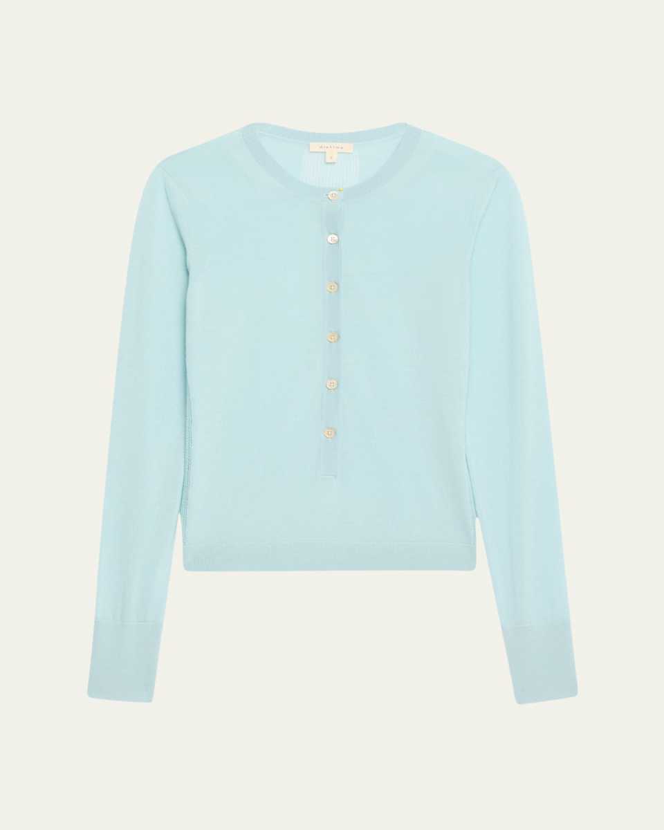 Barton Henley Pointelle Cashmere Cardigan